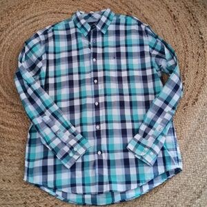 Mens Tommy Hilfiger Long Sleeve Plaid Check Preppy Oxford. Size Large